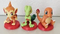 ポケモン チョコエッグ　ヒトカゲ　キモリ　ヒコザル　旅立ちの3匹