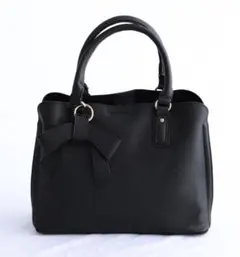 リボンチャーム2WAYバッグ 黒