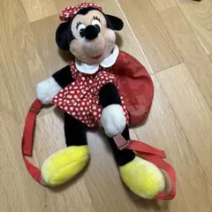 レトロ　ディズニー　ミニー　ぬいぐるみ　リュック