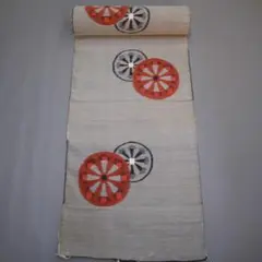 くんちゃん様専用M26-1 新品保管品 正絹 紬 着尺反物 グレー 源氏車