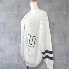 ●美品◆アーバンリサーチ◆ レタードルーズニットカーディガン
