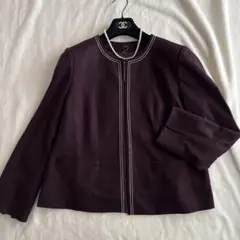 新品未使用 PISANO ピサーノ ノーカラージャケット パープル