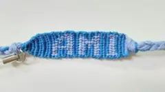 AMI ロゴ入り ハンドメイド ミサンガ ストラップ