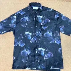 STUDIOUS 花柄プリント 半袖シャツ ブラックのサムネイル