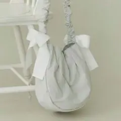 メリージェニー リボンギャザーショルダーbag ミントグリーンのサムネイル