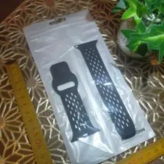 42/44/45/49mmコンパチブル Apple アップルウォッチ替えバンド黒