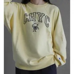 【希少】チャンピオン　クルーネック　スウェット　直営限定コレクション　イエロー