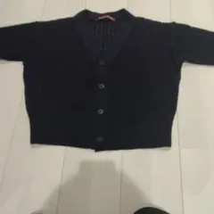 ユニクロ　コントワーデコトニエ　リネンオープンワークカーディガン