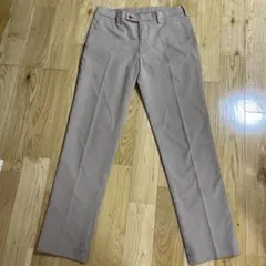 UNIQLO ベージュ スラックス ボタン付き