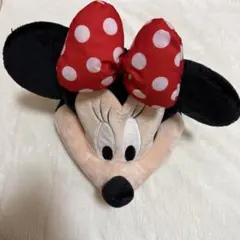 ミニーマウス カチューシャ ポンポン付き