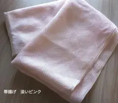 淡いピンク 六角形模様 帯揚げ