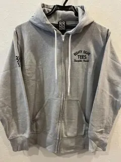 88 TEES グレー ジップアップパーカー