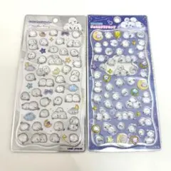 【正規品】シマエナガ　プチドロップステッカー、ストーンつきジュエルプチドロップ