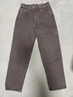 moussy プレーンジーンズ ストレート ブラウン 27