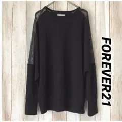 《未使用》FOREVER21黒カットソーのサムネイル