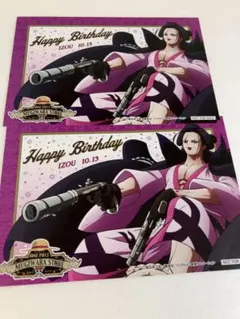 ONE PIECE イゾウ　バースデー　ブロマイド  麦わらストア　ポストカード