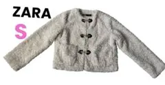 ZARA ザラフェイクファーショート丈コート金具ボタンS 165/84Aのサムネイル