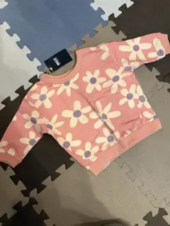 新品 BREEZE 花柄 長袖トレーナー ピンク