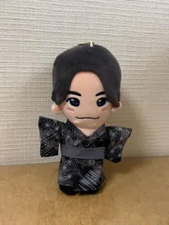 ちびぬいはぴぬい服　着物浴衣(刺し子黒)のサムネイル