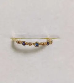 ロンドンブルートパーズ ＋カラフル華奢リング2本set週末セール - メルカリ