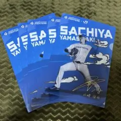 山﨑福也　JR北海道クリアファイル　5枚セット　　　北海道日本ハムファイターズ