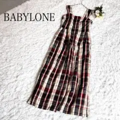 BABYLONE バビロン　リネンチェックオールインワン　完売品　24SSのサムネイル