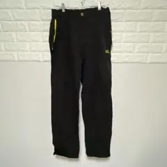 ジョガーパンツ 【XL 】黒　サイドポケット付き　防寒　裏地フリース　ゆったり