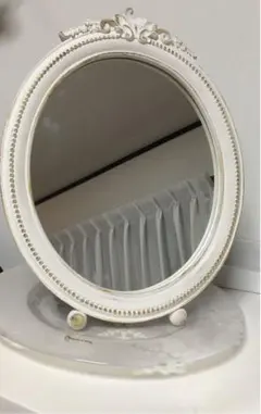 LAURA ASHLEY アンティーク調ミラー LAURA ASHLEY(ローラアシュレイ) / ウォールミラー/壁掛け/彫刻