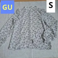 【匿名配送】花柄フリルブラウスS