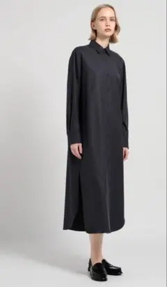 セオリー　シャツワンピース ロング丈