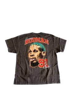 デニスロッドマン Tシャツ 茶 シカゴブルズ NBA RODMAN 海外限定 