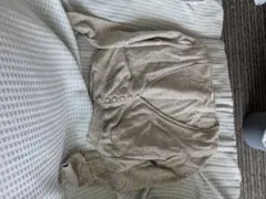 数回着用のみef-deエフデ グレーVネック長袖ショート丈カーディガン