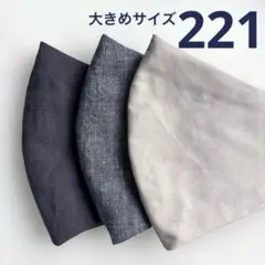 221ハンドメイドマスク＊大人用大きめサイズ3枚のサムネイル