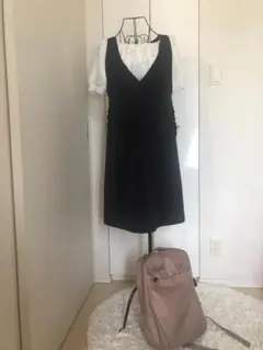 ストロベリーフィールズ/皺にならない薄手・濃紺Aラインジャンスカ19,800円