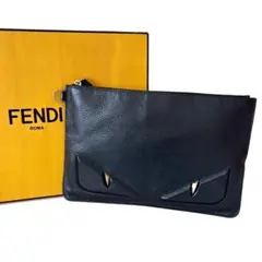 FENDI フェンディ 7N0078 バッグバグズ　モンスター クラッチバッグ