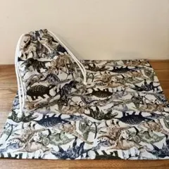 入学準備　給食ナフキンセット　恐竜　ハンドメイド