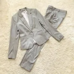 H＆M　ビジネス　スーツ　グレー　パンツ　ウォッシャブル　Sサイズ
