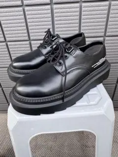 GU UNDERCOVER ブラック 厚底ローファー