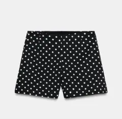 ZARA ドット ショートパンツ ブラック xsのサムネイル