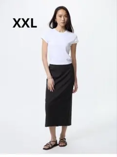 完売品　UNIQLO ダブルフェイスナロースカート