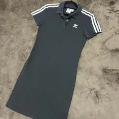 adidas original 黒ワンピース 半袖