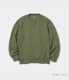 【ユニクロ/UNIQLO】男女兼用スウェットシャツ　OLIVE オリーブ　XL