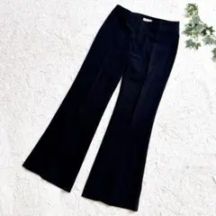 22 OCTOBRE ヴァンドゥーオクトーブル フレアパンツ スラックス 黒38