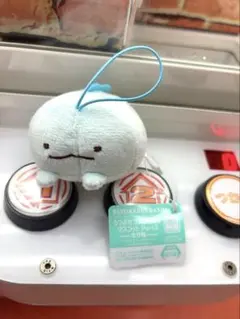 すみっこぐらし　とかげ　うつぶせ　ぬいぐるみ ストラップ付き