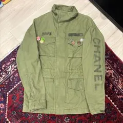 M-65サンプリング リメイクCHANEL ミリタリージャケット 染み込みのサムネイル