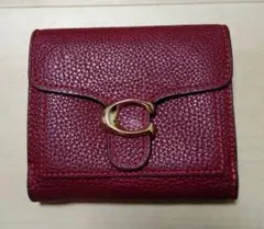 COACH タビー 二つ折り財布 バーガンディ ほぼ未使用 人気カラー