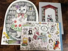 ヒグチユウコ　便箋　シール　ファイル　3点セット