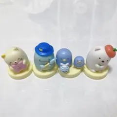 すみっコぐらし すみっこぐらし チョコエッグ シロクマ ねこ とかげ 等4点