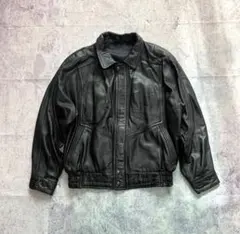 vintage Leather jacket blouson black M
