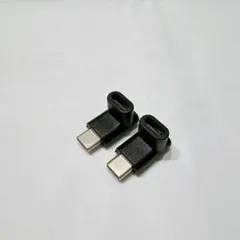 2個セット USB-C L字型アダプタ USB Type-Cケーブル 90度